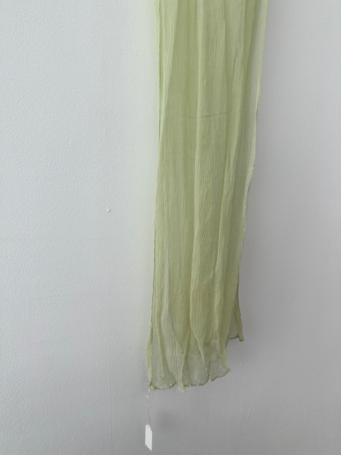 Green silk muffler